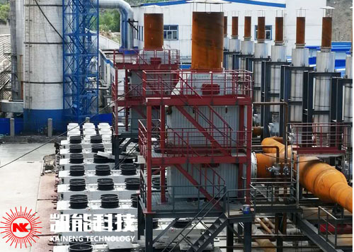 凯能余热锅炉项目工程现场