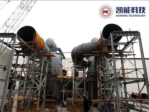 柬埔寨余热发电锅炉项目现场